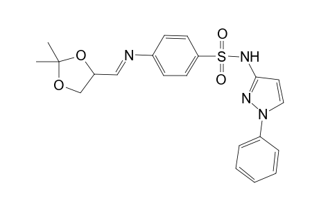 4-{[(2',2'-Dimethyl-1',3'-dioxolan-4'-yl)methylene]amino}-N-(1"-phenyl-1H-pyrazol-3"-yl)-benzenesulfonamide