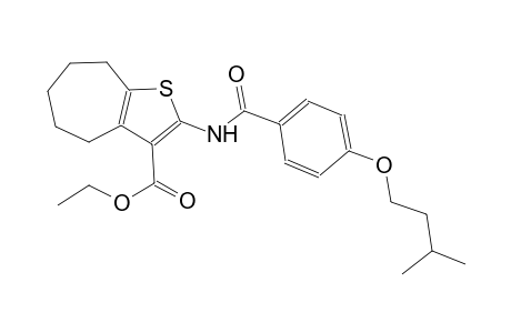 ethyl 2-{[4-(isopentyloxy)benzoyl]amino}-5,6,7,8-tetrahydro-4H-cyclohepta[b]thiophene-3-carboxylate