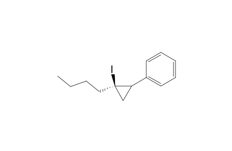Benzene, (2-butyl-2-iodocyclopropyl)-, trans-
