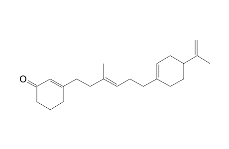 3-[(E)-3-methyl-6-(4-prop-1-en-2-ylcyclohexen-1-yl)hex-3-enyl]cyclohex-2-en-1-one