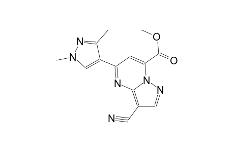 pyrazolo[1,5-a]pyrimidine-7-carboxylic acid, 3-cyano-5-(1,3-dimethyl-1H-pyrazol-4-yl)-, methyl ester
