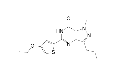 1-Methyl-3-propyl-5-(3-ethoxythien-5-yl)-6,7-dihydro-1H-pyrazolo[4,3-d]pyrimidin-7-one