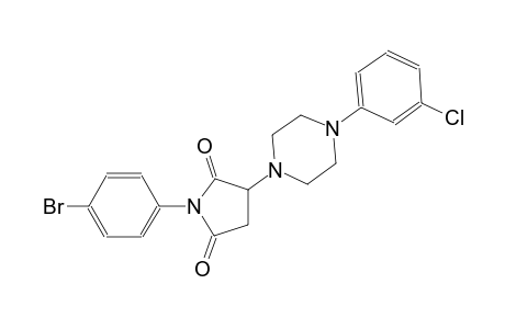 1-(4-bromophenyl)-3-[4-(3-chlorophenyl)-1-piperazinyl]-2,5-pyrrolidinedione
