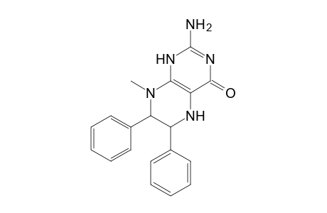 4(1H)-Pteridinone, 2-amino-5,6,7,8-tetrahydro-8-methyl-6,7-diphenyl-