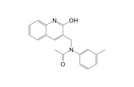 N-[(2-hydroxy-3-quinolinyl)methyl]-N-(3-methylphenyl)acetamide