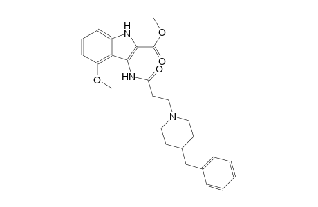 methyl 3-{[3-(4-benzyl-1-piperidinyl)propanoyl]amino}-4-methoxy-1H-indole-2-carboxylate