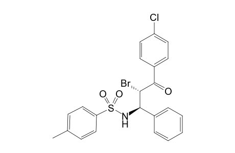 trans-(+/-)-2-Bromo-1-(4-chlorophenyl)-3-phenyl-3-(p-tosylamino)propan-1-one