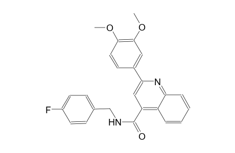 2-(3,4-dimethoxyphenyl)-N-(4-fluorobenzyl)-4-quinolinecarboxamide