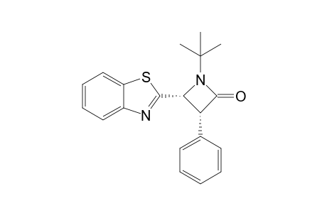cis-4-Benzothiazol-2-yl-1-tert-butyl-3-phenylazetidin-2-one