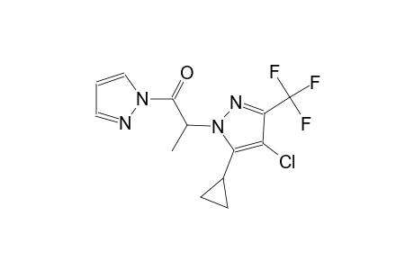 4-chloro-5-cyclopropyl-1-[1-methyl-2-oxo-2-(1H-pyrazol-1-yl)ethyl]-3-(trifluoromethyl)-1H-pyrazole