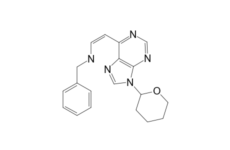 (Z)-6-[2-(BENZYLAMINO)-VINYL]-9-(TETRAHYDROPYRAN-2-YL)-PURINE