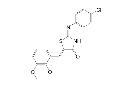 (2E,5Z)-2-[(4-chlorophenyl)imino]-5-(2,3-dimethoxybenzylidene)-1,3-thiazolidin-4-one