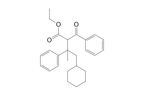 ethyl 2-benzoyl-4-cyclohexyl-3-methyl-3-phenyl-butanoate