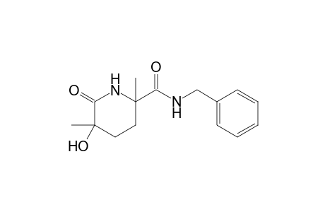 3,6-Dimethyl-3-[(benzylamino)carbonyl]-6-hydroxy-2-azacyclohexan-1-one