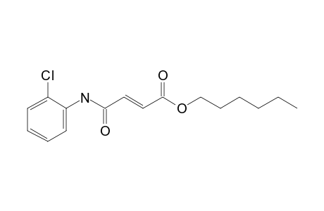 Fumaric acid, monoamide, N-(2-chlorophenyl)-, hexyl ester