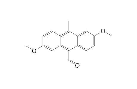 9-Anthracenecarboxaldehyde, 2,6-dimethoxy-10-methyl-