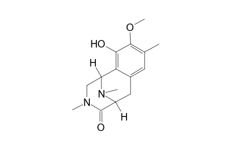 1,2,3,4,5,6-Hexahydro-10-hydroxy-1,5-imino-9-methoxy-3,8,11-trimethyl-4-oxo-3-benzazocine