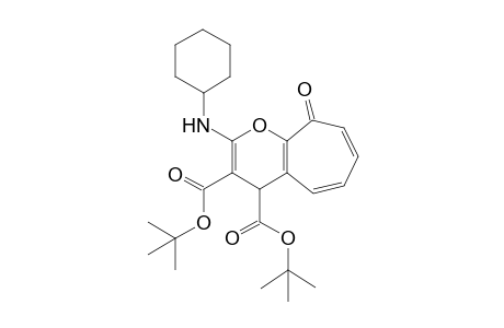 Di(tert-butyl) 2-(Cyclohexylamino)-4,9-dihydro-9-oxocyclohepta[b]pyran-3,4-dicarboxylate
