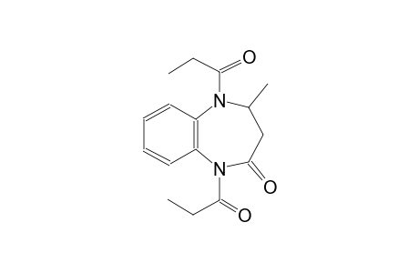 2H-1,5-benzodiazepin-2-one, 1,3,4,5-tetrahydro-4-methyl-1,5-bis(1-oxopropyl)-