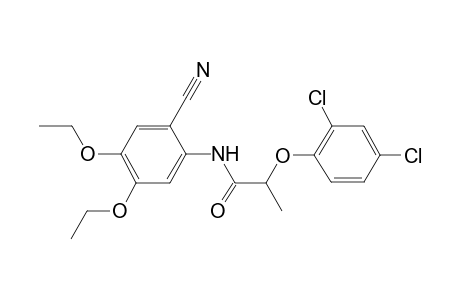 2-[2,4-bis(chloranyl)phenoxy]-N-(2-cyano-4,5-diethoxy-phenyl)propanamide