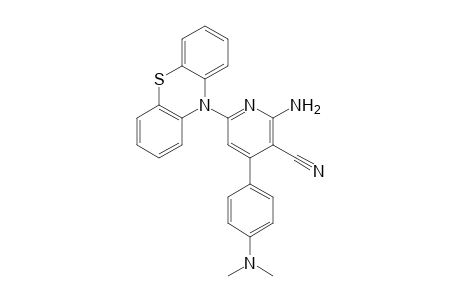 N-(2-Amino-4-(4-N,N-dimethylaminophenyl)-3-cyanopyridin-6-yl)phenothiazine