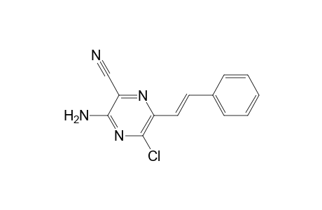 3-Amino-5-chloro-6-[(E)-2-phenylethenyl]-2-pyrazinecarbonitrile