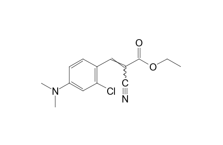 2-chloro-α-cyano-4-(dimethylamino)cinnamic acid, ethyl ester
