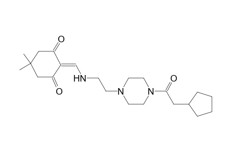 2-[({2-[4-(cyclopentylacetyl)-1-piperazinyl]ethyl}amino)methylene]-5,5-dimethyl-1,3-cyclohexanedione