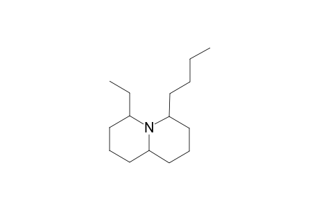 4-Butyl-6-ethylquinolizidine