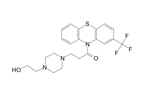 1-Pyrazineethanol, hexahydro-4-[3-oxo-3-[2-(trifluoromethyl)-10H-phenothiazin-10-yl]propyl]-