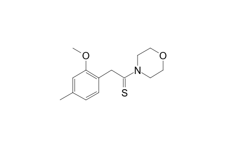 2-(2-methoxy-4-methylphenyl)-1-morpholin-4-ylethanethione
