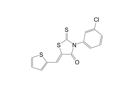 (5Z)-3-(3-chlorophenyl)-5-(2-thienylmethylene)-2-thioxo-1,3-thiazolidin-4-one