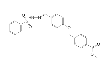 methyl 4-[(4-{(E)-[(phenylsulfonyl)hydrazono]methyl}phenoxy)methyl]benzoate