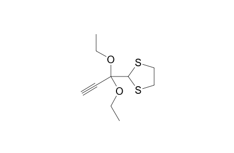 2-(1,1-Diethoxyprop-2-ynyl)-1,3-dithiolane