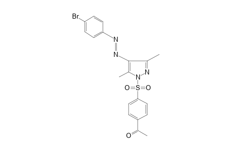 1-[(p-ACETYLPHENYL)SULFONYL]-4-[(p-BROMOPHENYL)AZO]-3,5-DIMETHYLPYRAZOLE