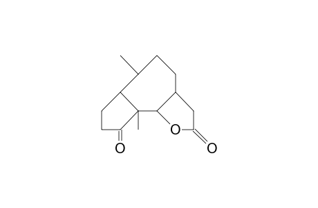 6b,9Ab-dimethyl-3,3aa, 4,5,6,6ab,7,8,9a,9ba-decahydro-azuleno(4,5-B)furan-2,9-dione
