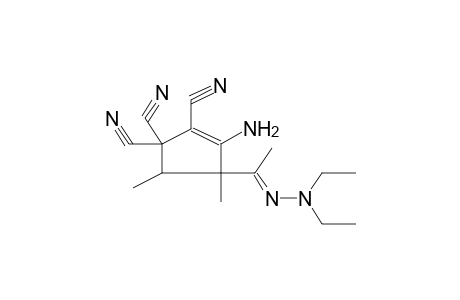 2-AMINO-3-[1-(DIETHYLHYDRAZONO)ETHYL]-1,5,5-TRICYANO-3,4-DIMETHYL-1-CYCLOPENTENE