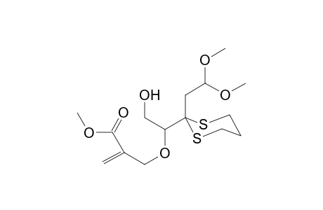 2-[[1-[2-(2,2-dimethoxyethyl)-1,3-dithian-2-yl]-2-hydroxy-ethoxy]methyl]acrylic acid methyl ester
