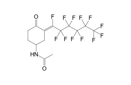 N-[(3Z)-3-(1,2,2,3,3,4,4,5,5,6,6,6-dodecafluorohexylidene)-4-oxo-cyclohexyl]acetamide