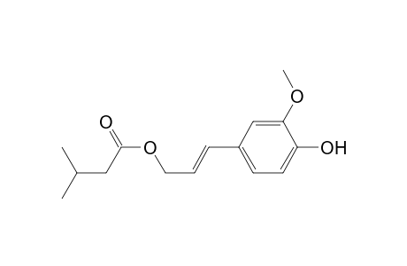 Butanoic acid, 3-methyl-, 3-(4-hydroxy-3-methoxyphenyl)-2-propenyl ester, (E)-