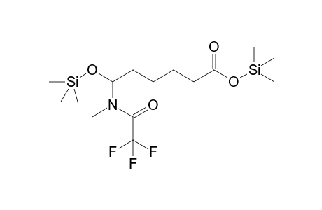 Hexanoic acid 6-aldehyde (2TMS,MTFA)