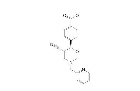 (TRANS)-5-CYANO-6-(4-METHOXYCARBONYLPHENYL)-3-(2-PYRIDYLMETHYL)-TETRAHYDRO-2H-1,3-OXAZINE