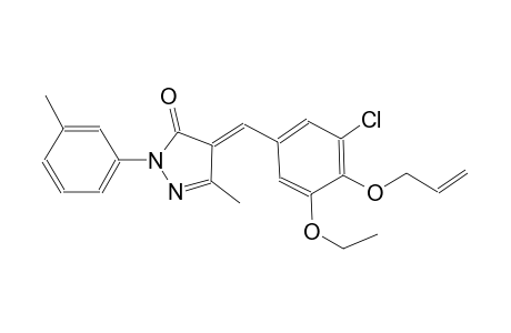 (4E)-4-[4-(allyloxy)-3-chloro-5-ethoxybenzylidene]-5-methyl-2-(3-methylphenyl)-2,4-dihydro-3H-pyrazol-3-one