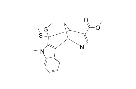 4-(METHOXYCARBONYL)-2,7-DIMETHYL-6,6-[BIS-(METHYLTHIO)]-1,2,5,6-TETRAHYDRO-1,5-METHANOAZOCINO-[4,5-B]-INDOLE
