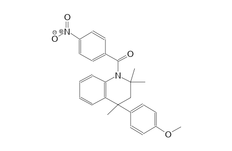 4-(4-methoxyphenyl)-2,2,4-trimethyl-1-(4-nitrobenzoyl)-1,2,3,4-tetrahydroquinoline