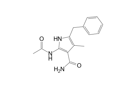 2-Acetylamino-4-methyl-5-benzylpyrrole-3-carboxamide