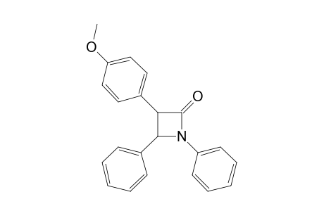 1,4-DIPHENYL-3-(p-METHOXYPHENYL)-2-AZETIDINONE