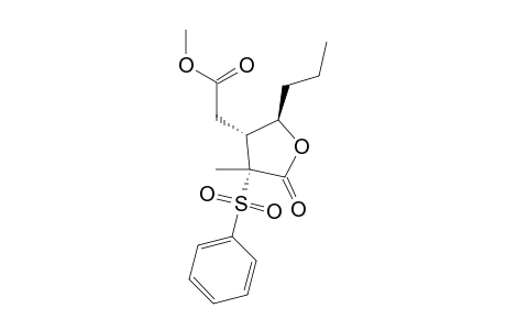 Methyl (2R,3R,4R)-[(4-(Benzenesulfonyl)-4-methyl-5-oxo-2-propyltetrahydrofuran-3-yl]acetate