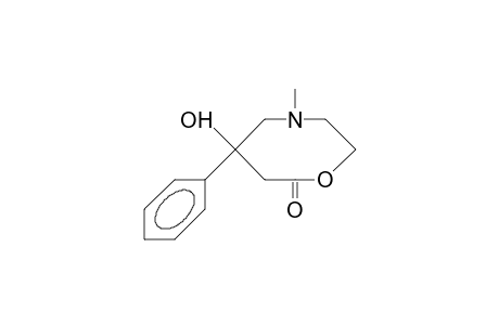 7-Hydroxy-1-methyl-7-phenyl-1-aza-4-oxa-cyclooctan-5-one