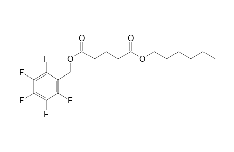 Glutaric acid, hexyl pentafluorobenzyl ester